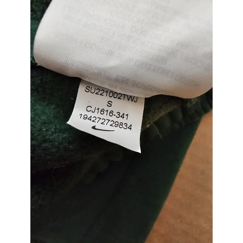 Nike Mens Black Club Fleece Joggers CJ1616 - Team Pants - Green Size Small - Picture 8 of 13